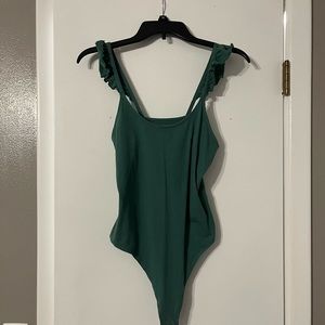 American eagle ruffle sleeve tank top body suit
